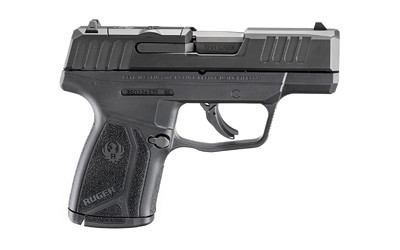 Ruger, MAX-9, Striker Fired, Semi-automatic, Polymer Frame Pistol, Sub-Compact, 9MM, 3.2" Barrel, Black Oxide Finish, Adjustable Sights, Optics Ready, Thumb Safety, 10 Rounds, 1 Magazines
