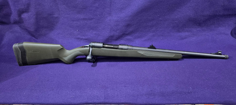 Savage Arms, 110 Hog Hunter, Bolt Action Shotgun, Short Action, 308 Winchester, 20" Threaded Barrel, 5/8X24 Thread Pitch, Matte Finish, Black, Olive Drab Green Synthetic Stock, Right Hand, 1 Magazine, 4 Rounds