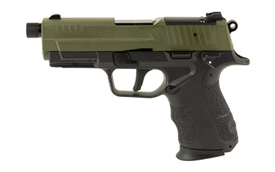 RETAY, RXP22, 22 LR, 4" Threaded Barrel, Black Frame with ODG Slide, Optics Ready,  TRUGLO Fiber Optic Front Sight, Ambidextrous Manual Safety, 13 Rounds, 2 Magazines