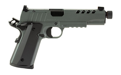 Tisas USA, 1911, Night Stalker, 1911, Semi-automatic, 45 ACP, 5" Threaded Barrel, Cerakote Finish, Gray, U-Notch Integral Rear and Front Night Sight, 8 Rounds, 2 Magazines, Optic Ready