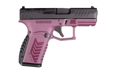 Derya, DY9Z, Striker Fired, Semi-automatic, Polymer Frame Pistol, Sub-Compact, 9MM, 3.5" Barrel, Melonite Finish, Black Slide, Black Cherry Dyed Frame, Truglo Red Fiber Optic Front Sight and Green Fiber Optic Rear Sight, 15 Rounds, 1 Magazine
