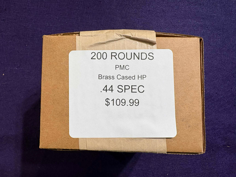 Surplus- 200 Rounds PMC Brass Cased .44 Special