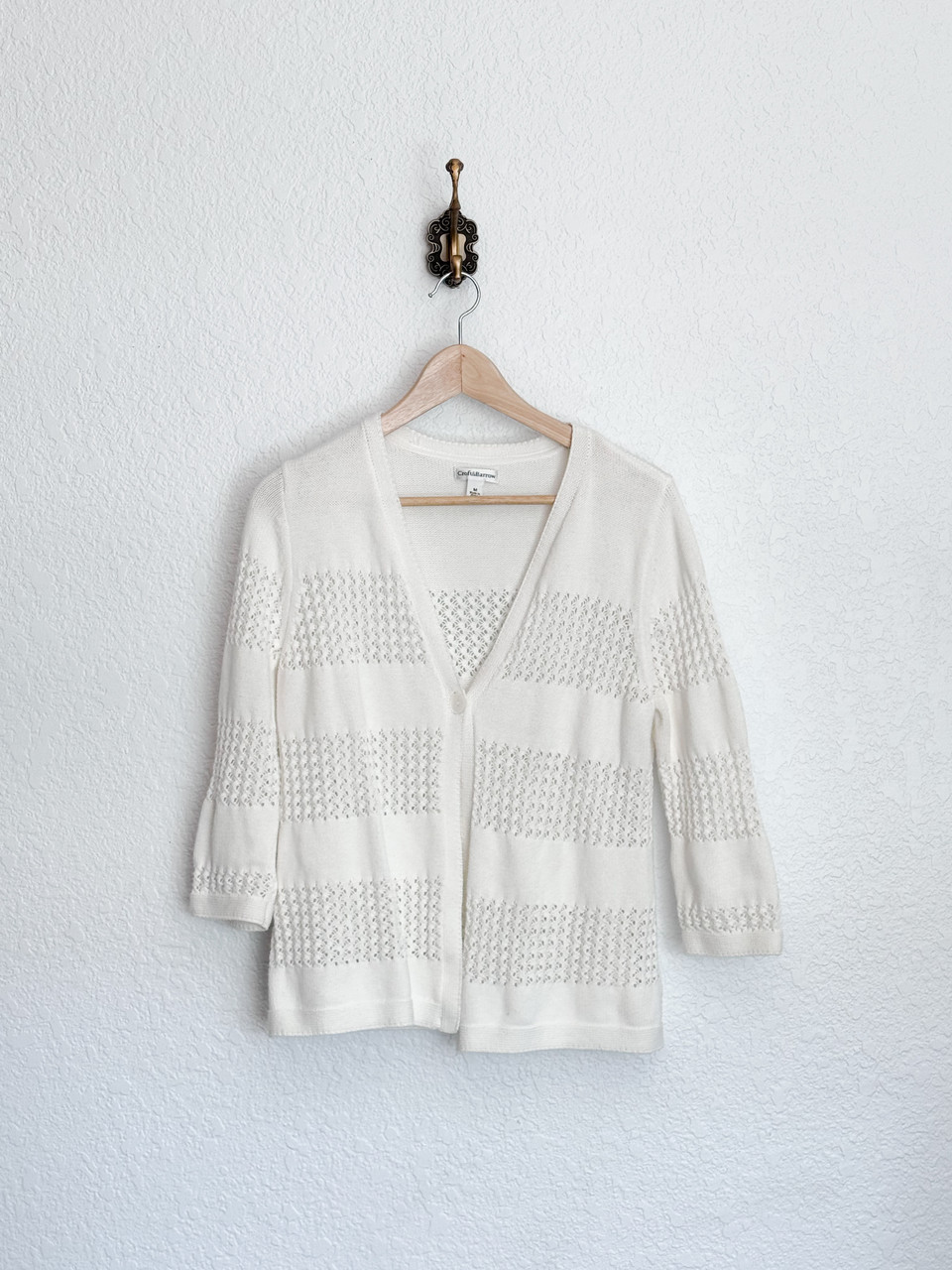 Crochet striped Sweater M 