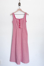 Gingham Bow front maxi dress 2/4 