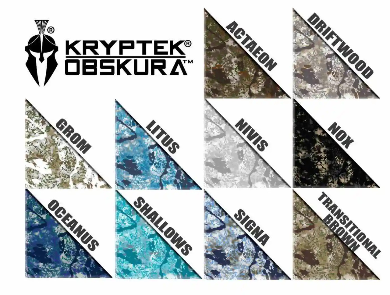 Kryptek Obskura Template - STENCIL ONLY - DuraCoat Firearm Finishes kryptek-obskura-template-stencil-only-duracoat-firearm-finishes