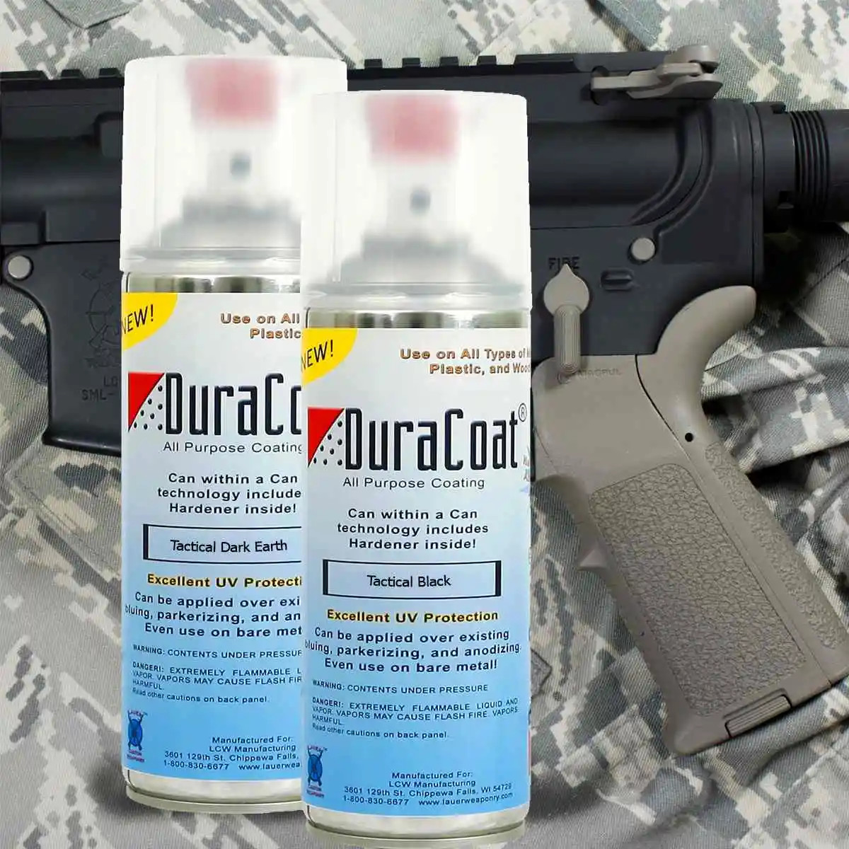 DuraCoat® Tactical Ultra Flat Colors Aerosol Application DuraCoat