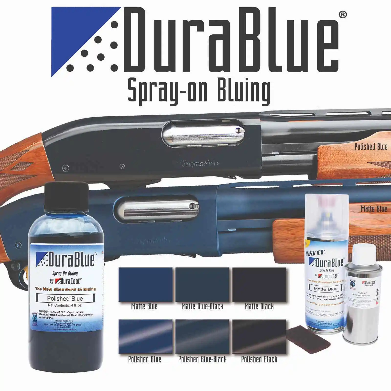DuraBlue® SprayOn Bluing Aerosol Application DuraCoat Firearm Finishes