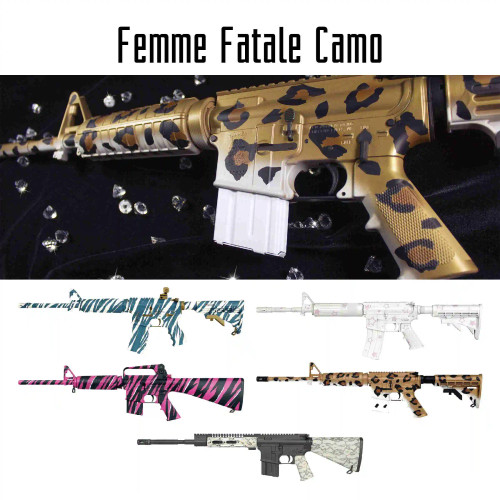 Acid Tactical 8 Design Combo Camouflage Easy Peel Spray Duracoat Camo Gun Painting Stencils