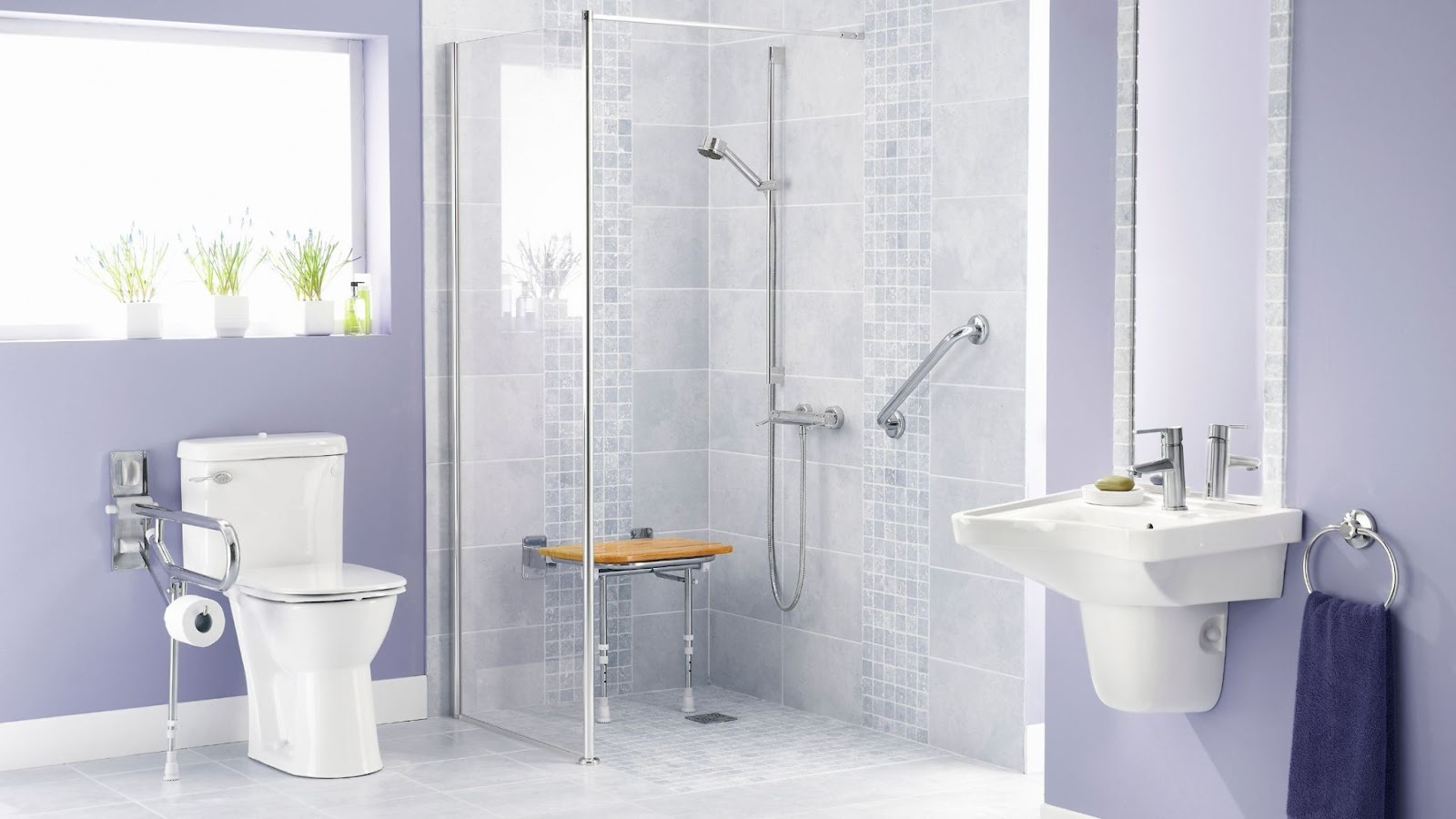 Accessible bathroom for wheelchair users
