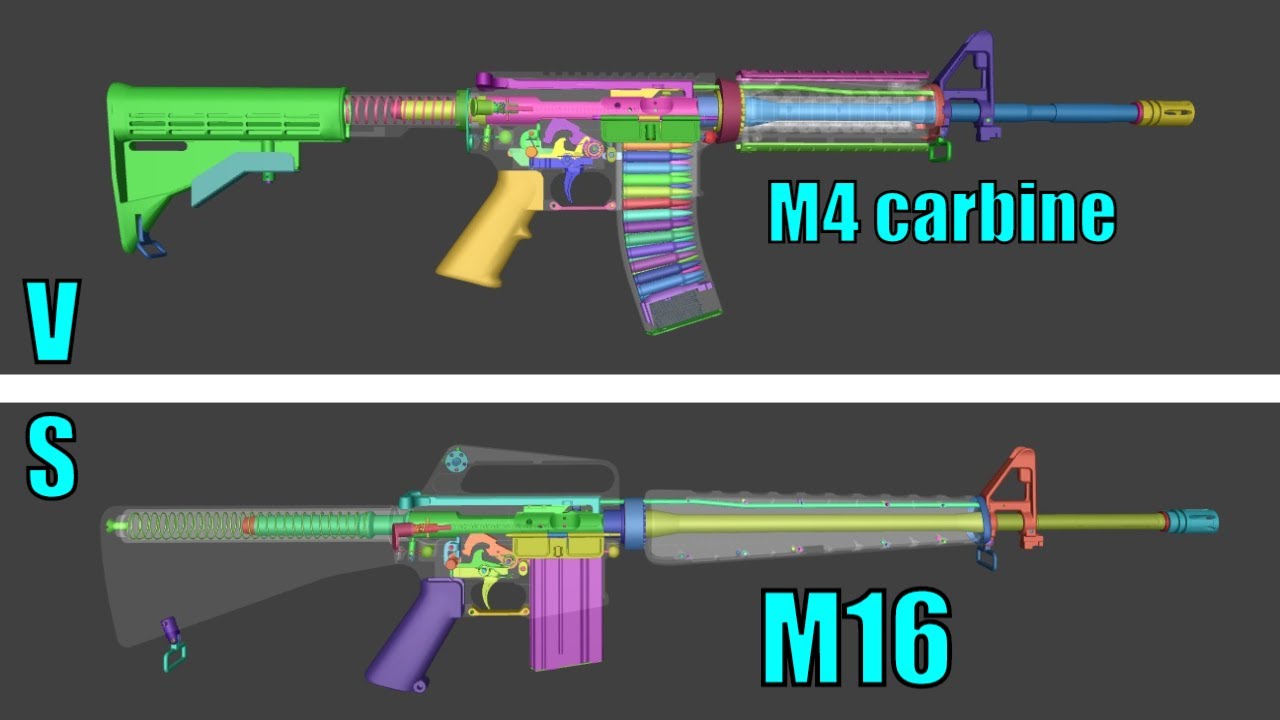 m4 carbine vs m16