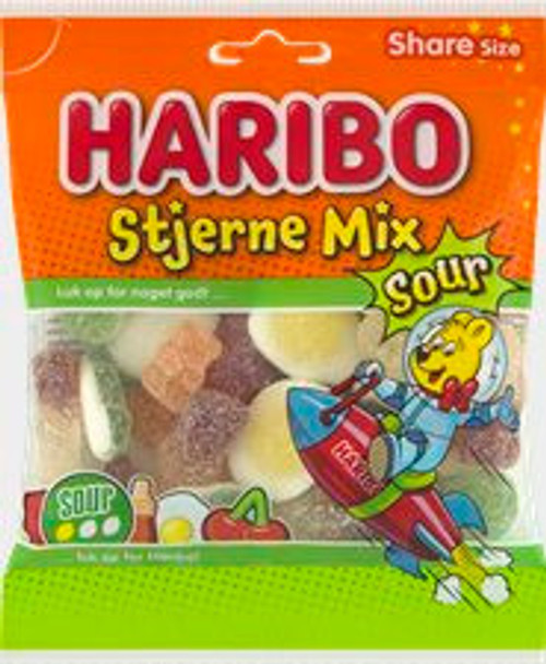HARIBO STJERNE MIX SOUR 110 G.
