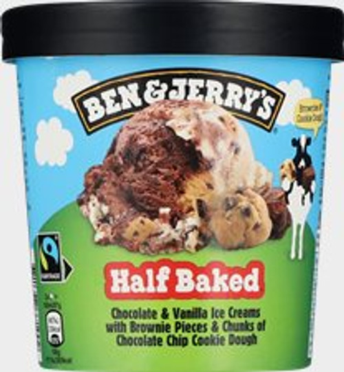 B&J HALF BAKED 465 ML.