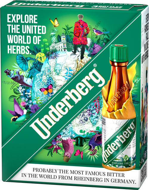 UNDERBERG MINI 44% 2 CL 3-PAK