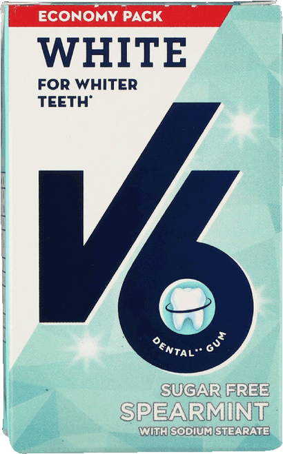 V6 WHITE SPEARMINT 72 G.