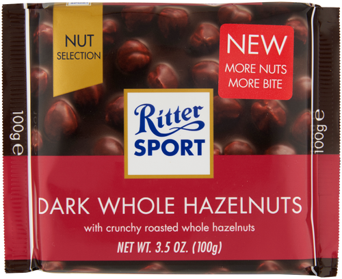 RITTER SPORT MØRK HEL NØD 100G