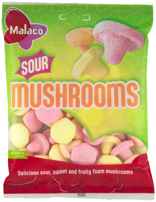 MALACO SOUR MUSHROOMS 100G