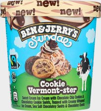 B&J COOKIE VERMON-STER SUNDAE 427ML 