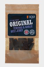 KJØ TERIYAKI & GARLIC BEEF JERKY 25G 