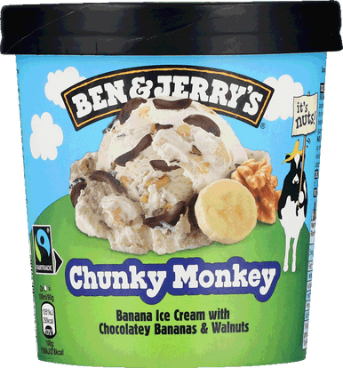 B&J CHUNKY MONKEY 465ML 