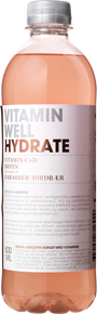 VITAMIN WELL HYDRATE JORDBÆR/RABAR 50 CL 