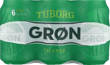 GRØN TUBORG 33 CL DS 6-PACK 