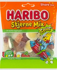 HARIBO STJERNE MIX SOUR 110 G. 
