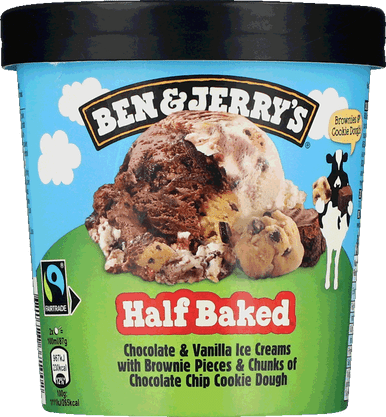 B&J HALF BAKED 465 ML. 