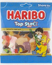 HARIBO TOP STAR MIX 120 G. 