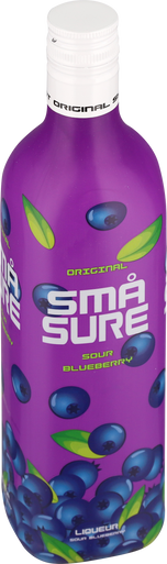 SMÅ SURE SOUR BLUEBERRY 70 CL. 