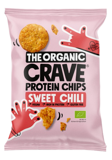 ORGANIC CRAVE PROTEIN CHIPS SWEET CHILI 
