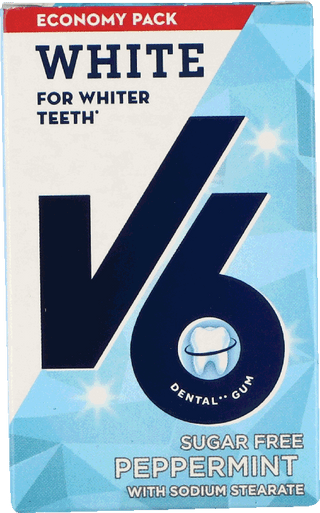 V6 WHITE PEPPERMINT 72 G. 