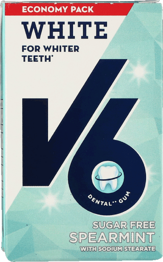 V6 WHITE SPEARMINT 72 G. 