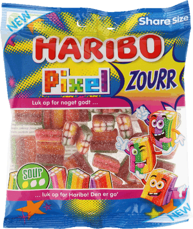 HARIBO PIXEL ZOURR 120 G. 