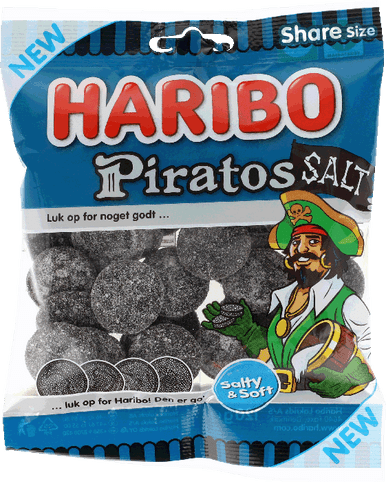 HARIBO PIRATOS SALT 120 G. 