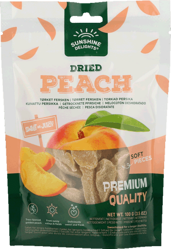 SUNSHINE DELIGHTS PEACH 100G 