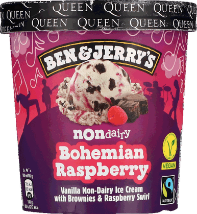 B&J NON-DAIRY BOHEMIAN RASPBERRY 465ML 