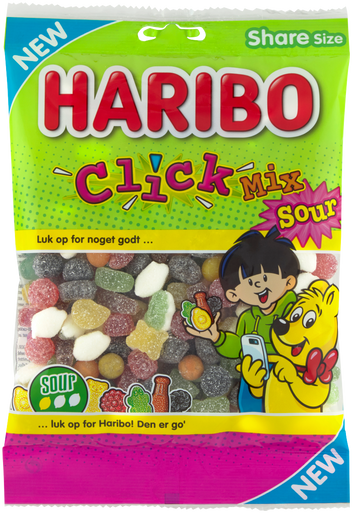 HARIBO CLICK MIX SOUR 325 G. 