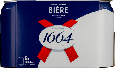 KRONENBOURG 1664 BIÉRE 33 CL. 6-PACK 