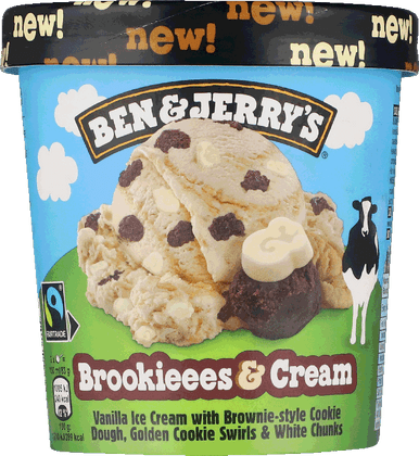 B&J BROOKIEEES & CREAM 465ML 