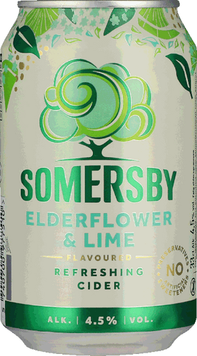 SOMERSBY ELDERFLOWER/LIME 33 CL 