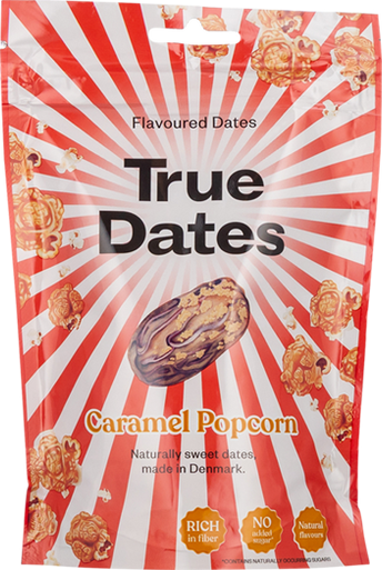 TRUE DATES CARAMEL POPCORN 