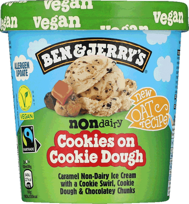B&J ND COOKIES ON COOKIE DOUGH 465 ML. 