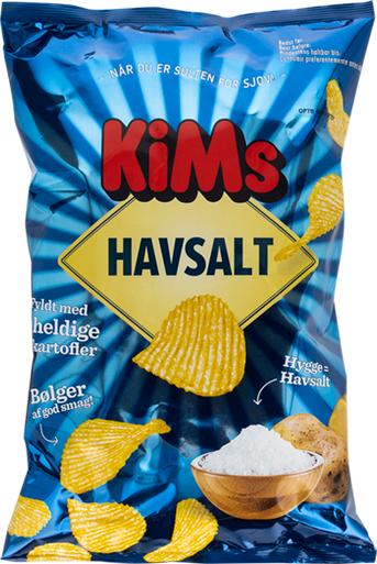 KIMS BØLGE CHIPS HAVSALT 160 G 