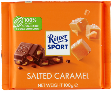 RITTER SPORT SALT KARAMEL 100 G 