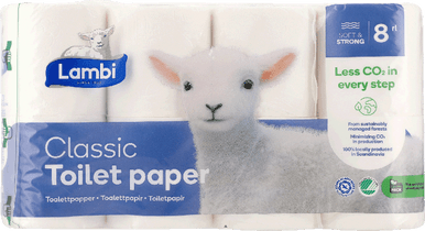 LAMBI 8RL TOILETPAPIR CLASSIC 