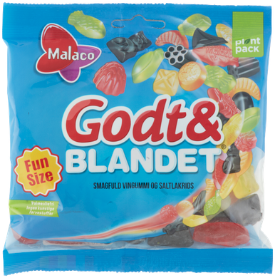 MALACO GODT OG BLANDET 120G 