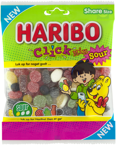 HARIBO CLICK MIX SOUR 120G 