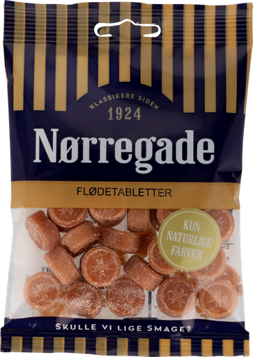 NØRREGADE BOLCHER FLØDETABELETTER 100G 