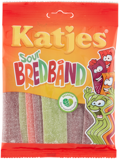KATJES SOUR BREDBÅND 110G 