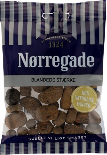NØRREGADE BOLCHER BLANDEDE STÆRKE 100G 